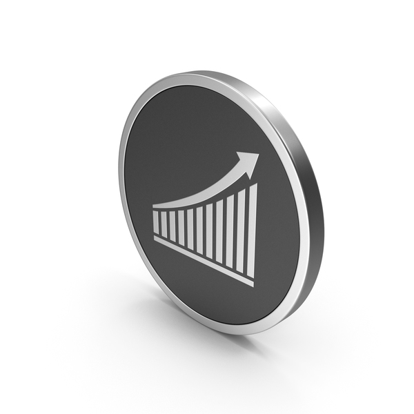 Graph: Silver Icon Chart With Arrow PNG & PSD Images Graph: Silver Icon Chart With Arrow PNG & PSD Images