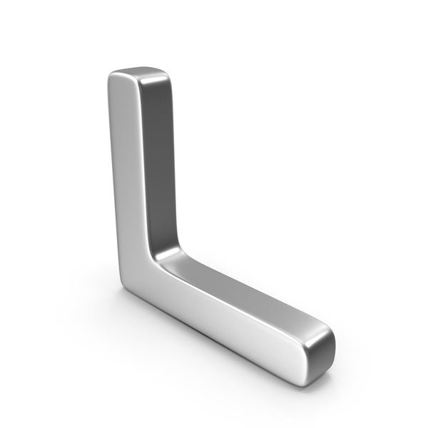 Language: Silver Letter L PNG & PSD Images