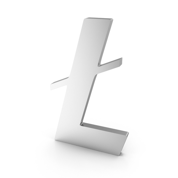 Symbols: Silver Litecoin Symbol PNG & PSD Images