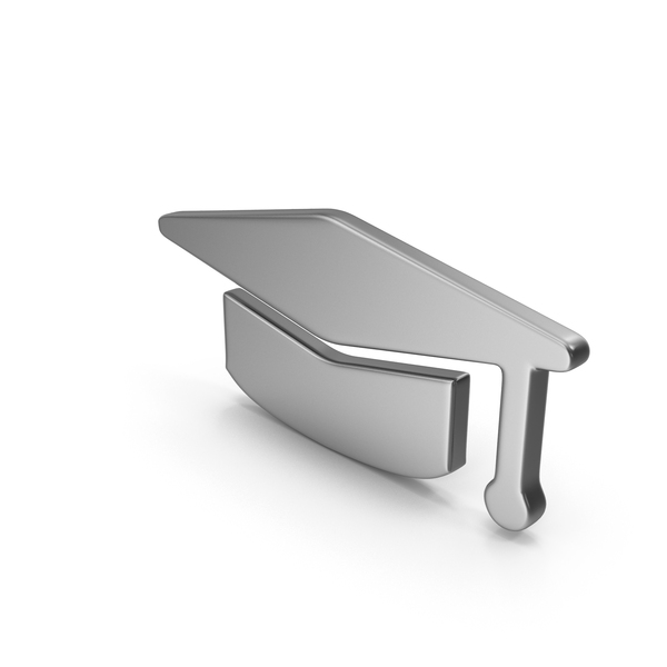 Symbols: Silver Mortarboard Symbol PNG & PSD Images