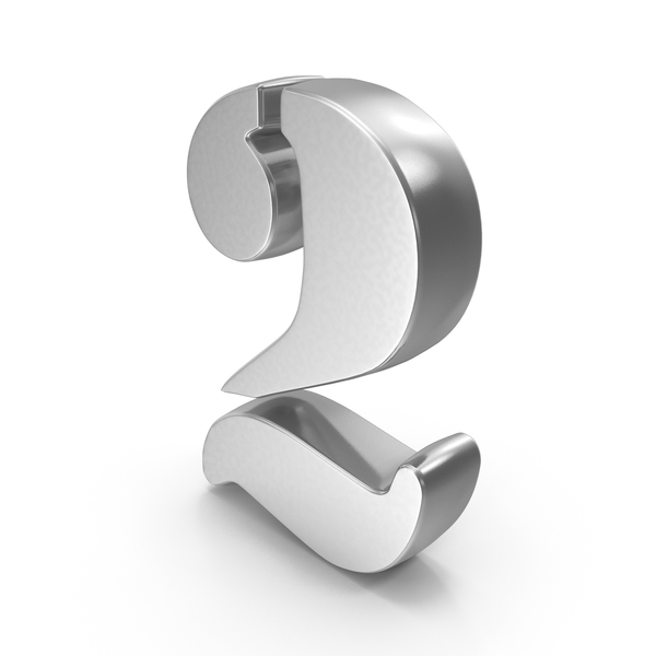 Silver Number 2 PNG Images & PSDs for Download | PixelSquid - S11680744B