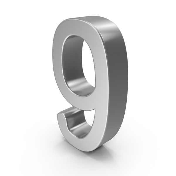 Silver Number 9 PNG & PSD Images Silver Number 9 PNG & PSD Images
