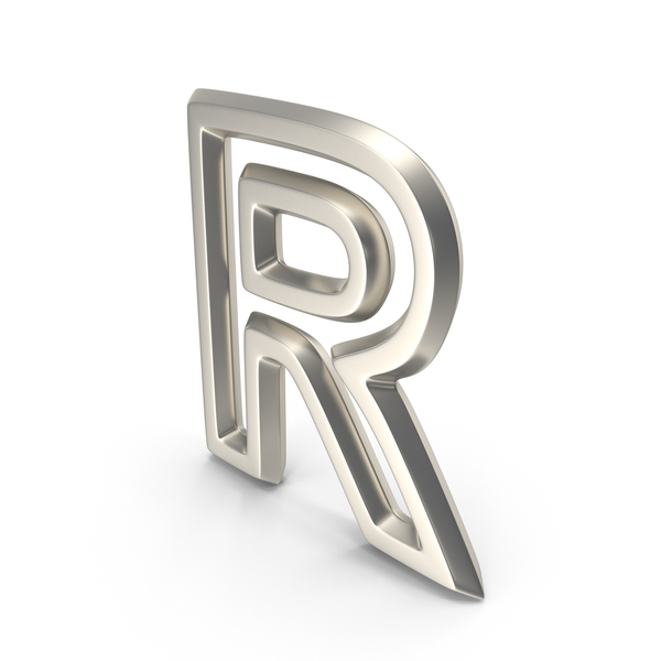 Silver Outline Letter R PNG Images & PSDs for Download | PixelSquid ...