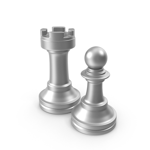 Chess: Silver Pawn and Rook PNG & PSD Images Chess: Silver Pawn and Rook PNG & PSD Images