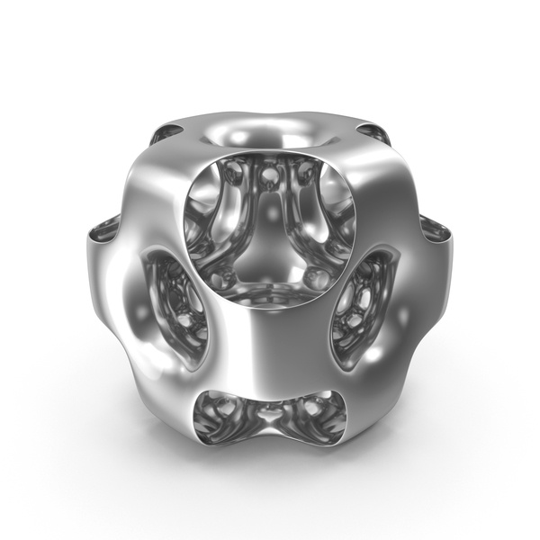 Geometric Shape: Silver Ported Cube PNG & PSD Images Geometric Shape: Silver Ported Cube PNG & PSD Images