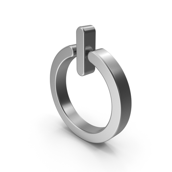 Symbols: Silver Power Symbol PNG & PSD Images