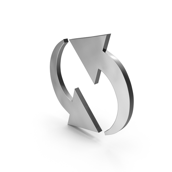 Logo: Silver Recycle Icon PNG & PSD Images