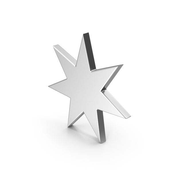 Symbols: Silver Seven Point Star PNG & PSD Images Symbols: Silver Seven Point Star PNG & PSD Images