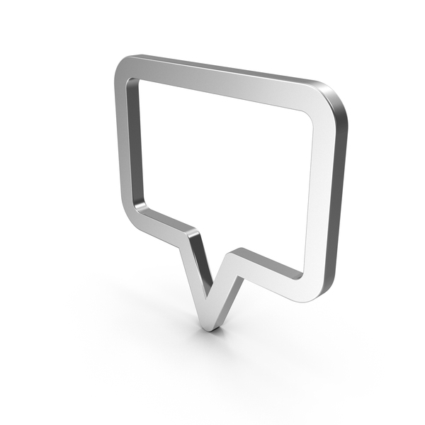 Symbols: Silver Speech Bubble Symbol PNG & PSD Images Symbols: Silver Speech Bubble Symbol PNG & PSD Images