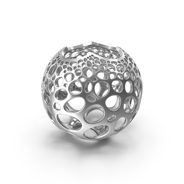 Silver Stereographic Voronoi Sphere PNG & PSD Images Silver Stereographic Voronoi Sphere PNG & PSD Images