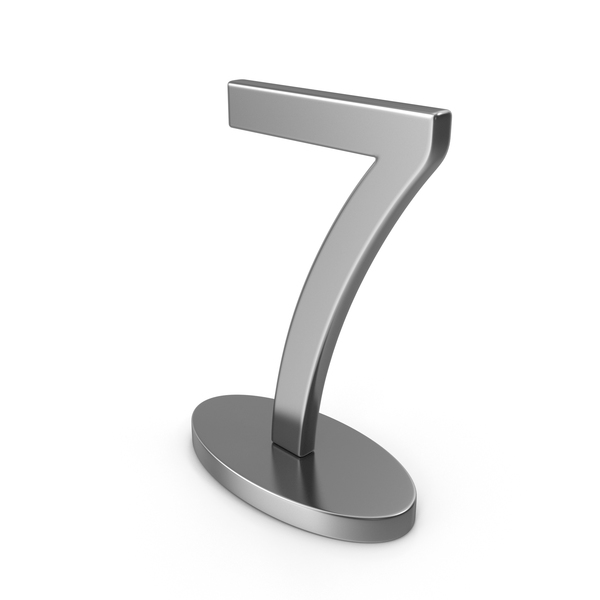 Number: Silver Table Numbers Sign 7 PNG & PSD Images Number: Silver Table Numbers Sign 7 PNG & PSD Images