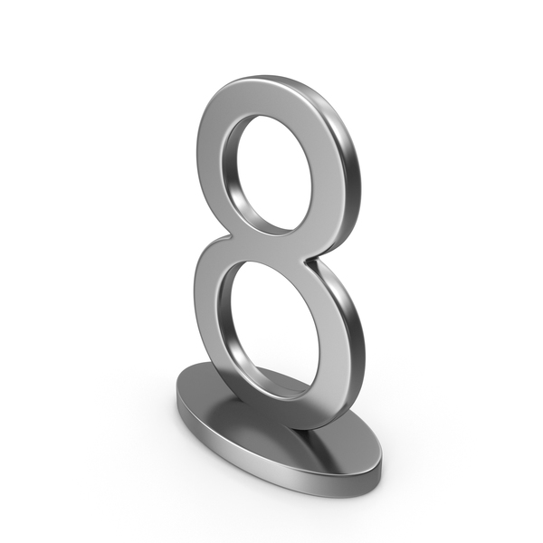 Number: Silver Table Numbers Sign 8 PNG & PSD Images Number: Silver Table Numbers Sign 8 PNG & PSD Images