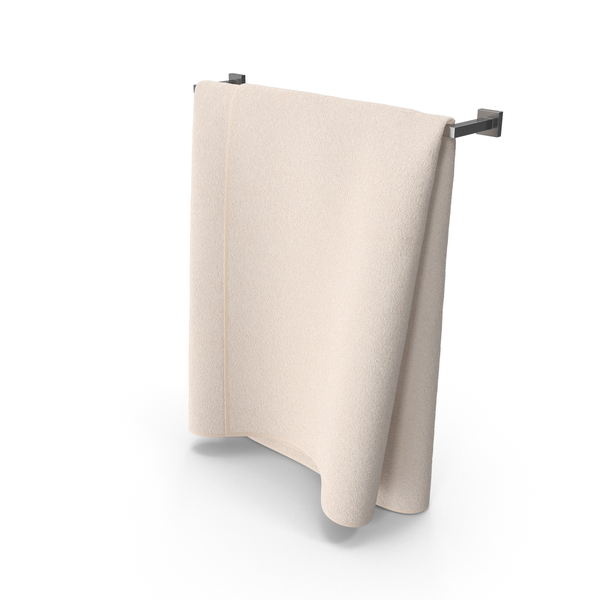 Bath: Silver Towel Ring with Beige Towel PNG & PSD Images Bath: Silver Towel Ring with Beige Towel PNG & PSD Images