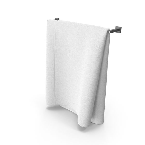 Bath: Silver Towel Ring with White Towel PNG & PSD Images Bath: Silver Towel Ring with White Towel PNG & PSD Images