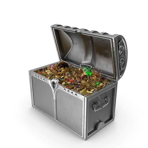 Silver Treasure Chest PNG & PSD Images Silver Treasure Chest PNG & PSD Images