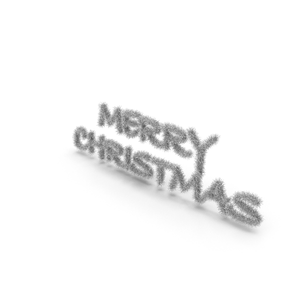 Sign: Silver Tree Symbol Merry Christmas PNG & PSD Images