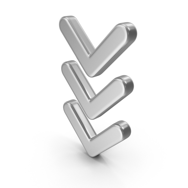 Directional: Silver Triple Arrow Down PNG & PSD Images Directional: Silver Triple Arrow Down PNG & PSD Images