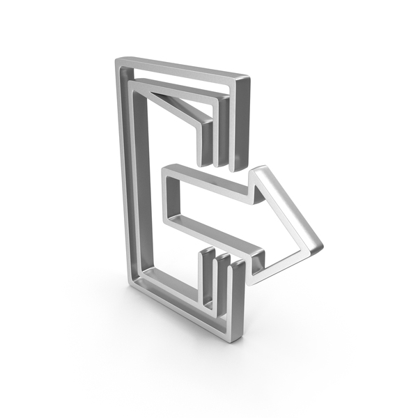 Symbols: Silver User Logout Arrow Icon PNG & PSD Images