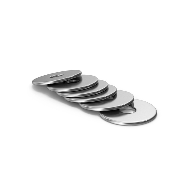 Washer: Silver Washers Stack PNG & PSD Images