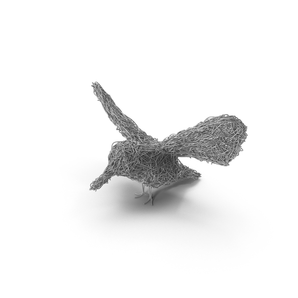 Statue: Silver Wire Sculpture Bird PNG & PSD Images Statue: Silver Wire Sculpture Bird PNG & PSD Images