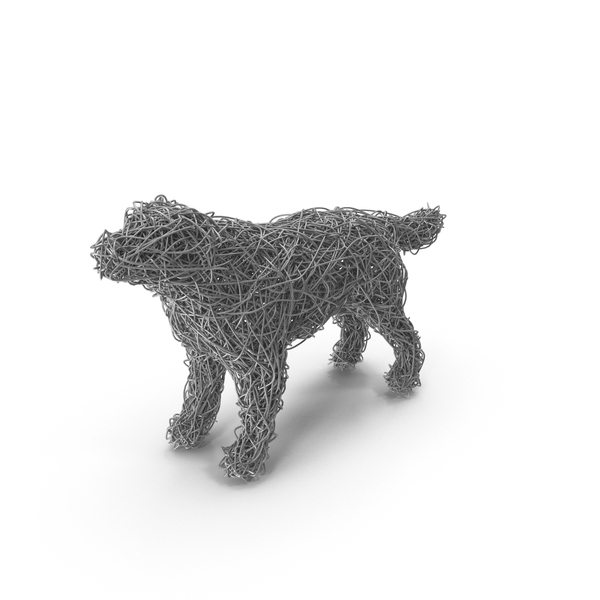 Statue: Silver Wire Sculpture Dog PNG & PSD Images Statue: Silver Wire Sculpture Dog PNG & PSD Images