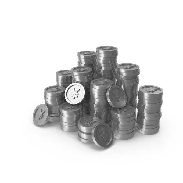 Chinese: Silver Yuan or Yen Coins Stack PNG & PSD Images Chinese: Silver Yuan or Yen Coins Stack PNG & PSD Images