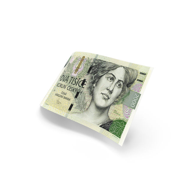 Currency: Single 2000 Czech Korun Note Money PNG & PSD Images Currency: Single 2000 Czech Korun Note Money PNG & PSD Images