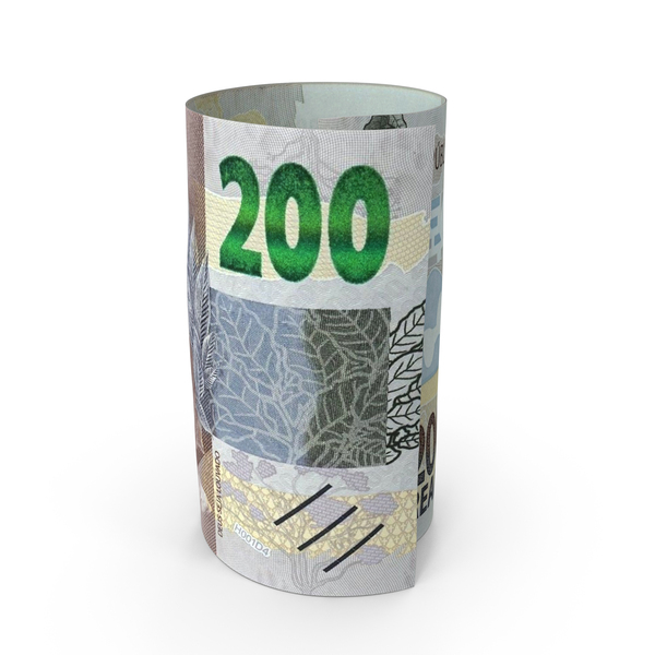 Currency: Single Brasil 200 Reais Money Role Note PNG & PSD Images Currency: Single Brasil 200 Reais Money Role Note PNG & PSD Images