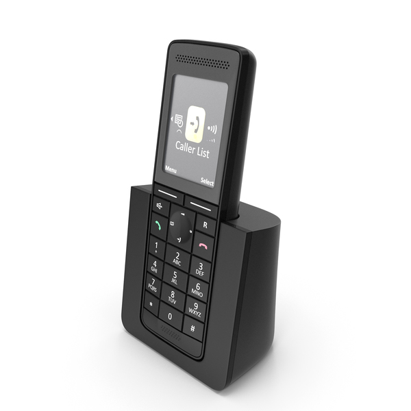 Single Cordless DECT Home Phone with Charger PNG Images & PSDs for ...