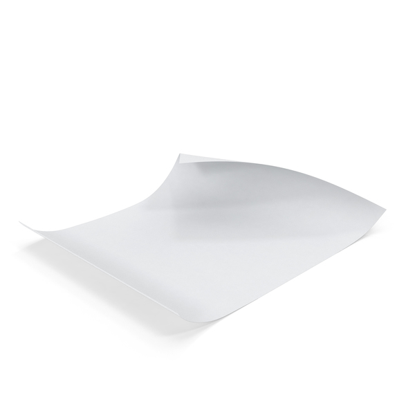 Single Paper Sheet Curled PNG & PSD Images Single Paper Sheet Curled PNG & PSD Images