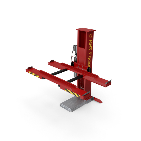 Two Lift: Single Post Car Storage Hoist PNG & PSD Images