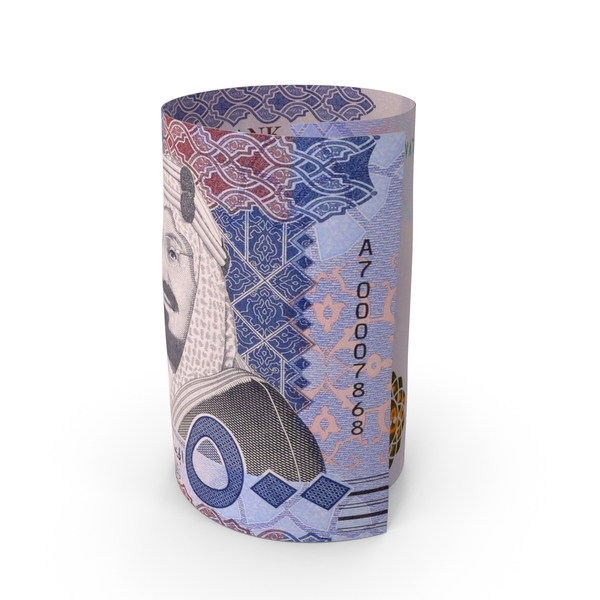 Currency: Single Saudi 500 Riyals Money Role Note PNG & PSD Images
