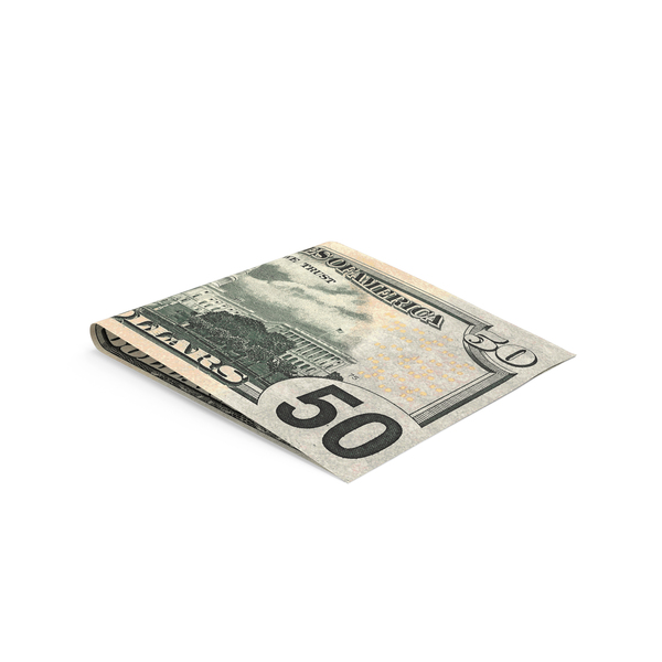 One Hundred Dollar: Single Us 50 Dollars Note Proper Fold Ground PNG & PSD Images One Hundred Dollar: Single Us 50 Dollars Note Proper Fold Ground PNG & PSD Images