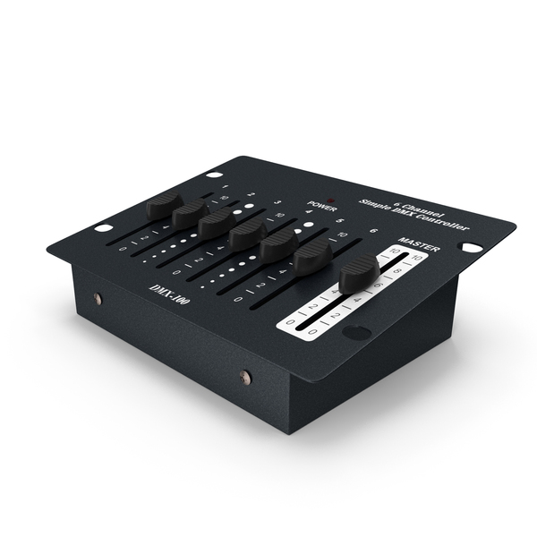 Audio Switcher: Six Channel Simple Dmx 10 Controller PNG & PSD Images