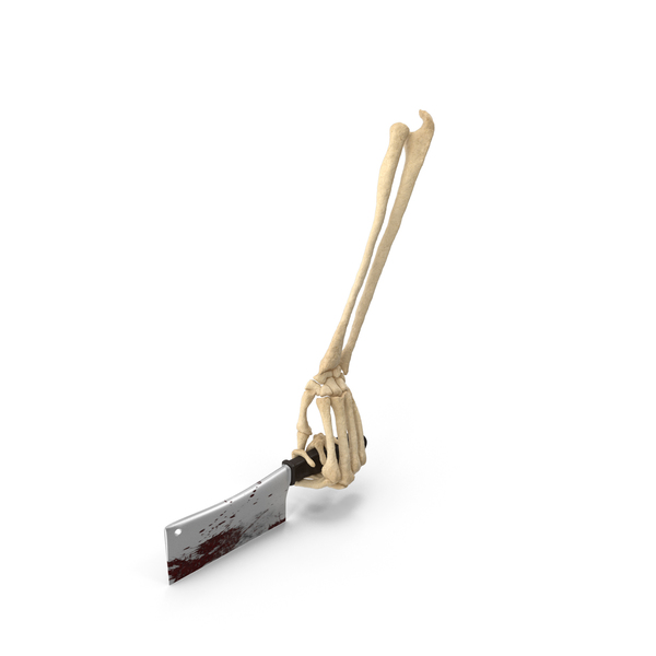 Skeleton Hand Holding a Bloody Cleaver PNG & PSD Images Skeleton Hand Holding a Bloody Cleaver PNG & PSD Images
