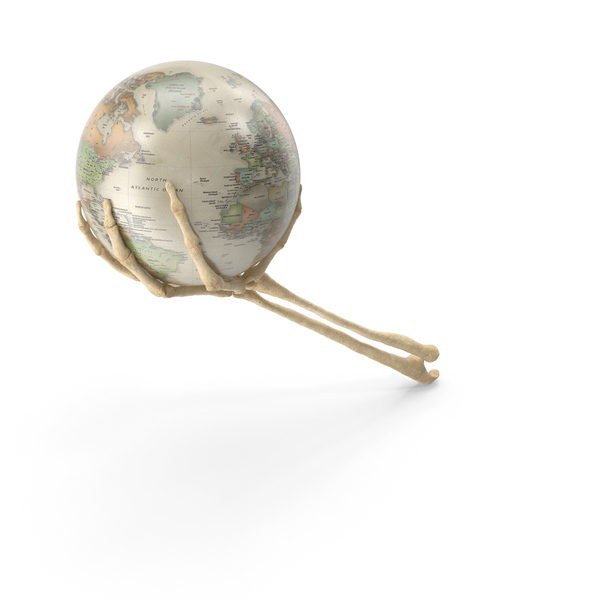 Skeleton Hand Holding a Vintage Globe PNG & PSD Images Skeleton Hand Holding a Vintage Globe PNG & PSD Images