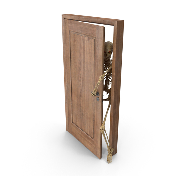 Female: Skeleton Sneaking Through Door PNG & PSD Images Female: Skeleton Sneaking Through Door PNG & PSD Images