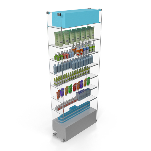 Display Stand: Skin Care Products Store Shelf PNG & PSD Images
