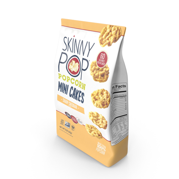 Popcorn: SkinnyPop Sharp Cheddar Mini Cakes PNG & PSD Images