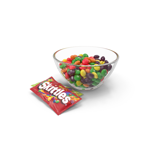 Candy: Skittles Candies in Bowl with Package PNG & PSD Images Candy: Skittles Candies in Bowl with Package PNG & PSD Images
