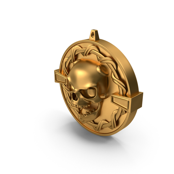 Gold Coin: Skull Medallion PNG & PSD Images Gold Coin: Skull Medallion PNG & PSD Images