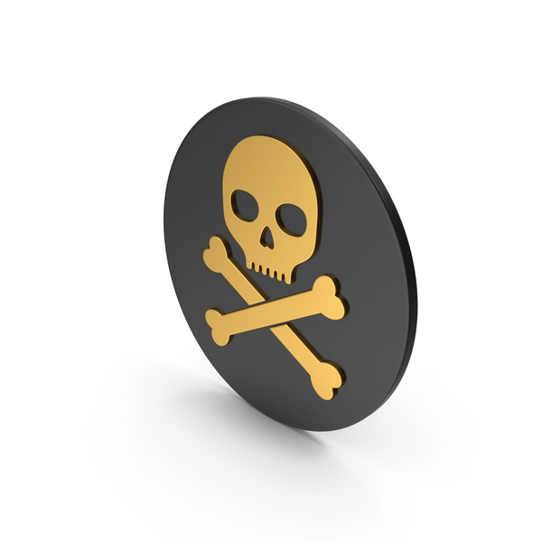Computer: Skull With Crossed Bones Gold Icon PNG & PSD Images Computer: Skull With Crossed Bones Gold Icon PNG & PSD Images