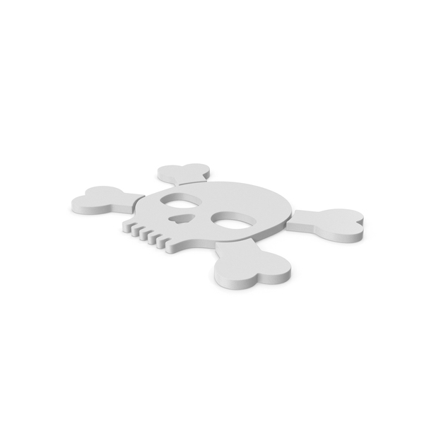 Skull With Crossed Bones Symbol PNG & PSD Images