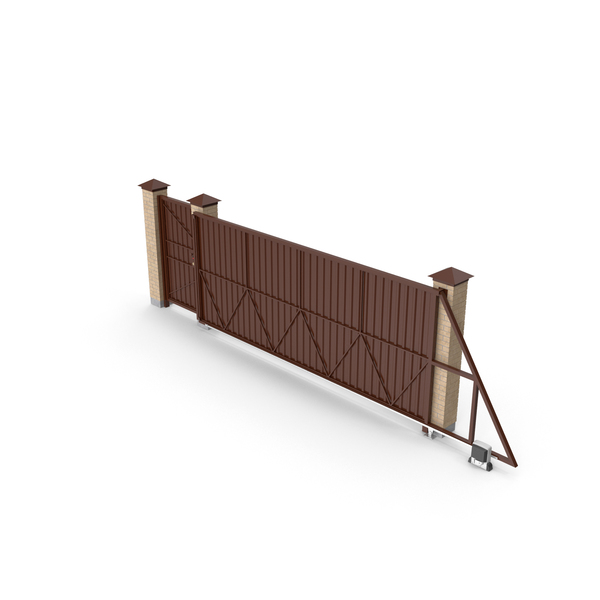 Automatic Gate: Sliding Brown Driveway Gates PNG & PSD Images Automatic Gate: Sliding Brown Driveway Gates PNG & PSD Images