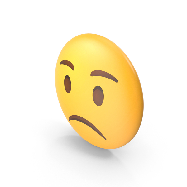 Facial Expression: Slightly Frowning Face Button Emoji PNG & PSD Images Facial Expression: Slightly Frowning Face Button Emoji PNG & PSD Images