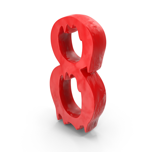 Slime Melt Halloween Alphabets Red Number 8 PNG & PSD Images Slime Melt Halloween Alphabets Red Number 8 PNG & PSD Images