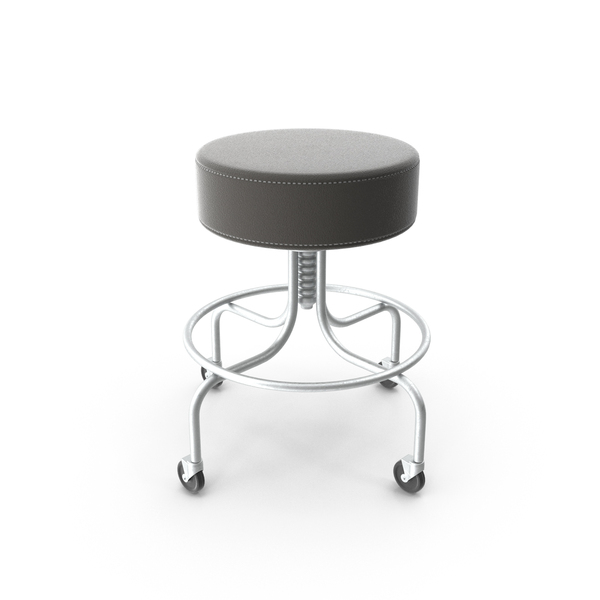Stool: Small Chair On Wheels PNG & PSD Images