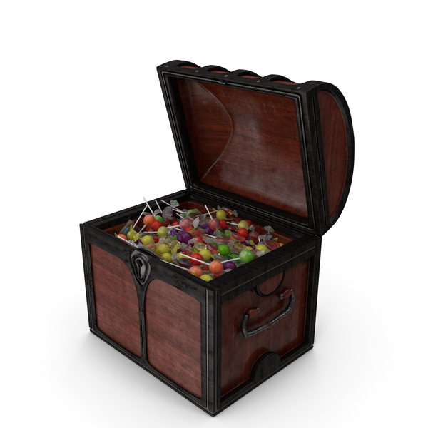 Small Chest with Mixed Wrapped Hard Candy PNG & PSD Images Small Chest with Mixed Wrapped Hard Candy PNG & PSD Images
