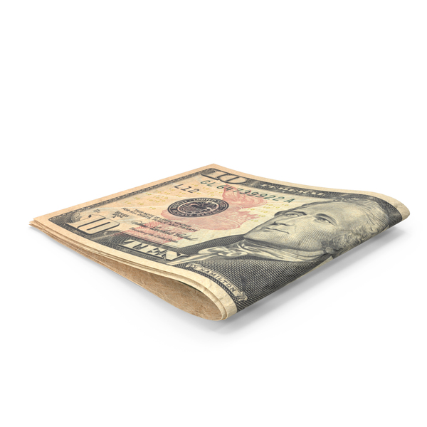 Small Folded Stack of 10 US Dollar Banknote Bills PNG & PSD Images Small Folded Stack of 10 US Dollar Banknote Bills PNG & PSD Images