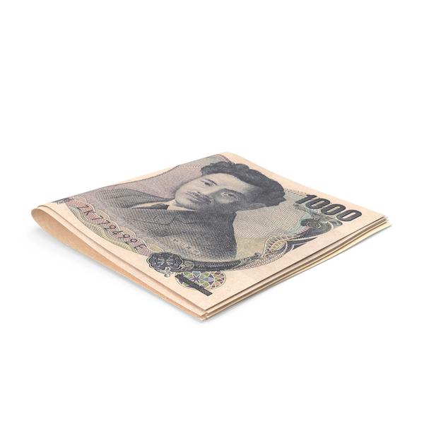 Small Folded Stack of 1000 Japanese Yen Banknotes PNG & PSD Images Small Folded Stack of 1000 Japanese Yen Banknotes PNG & PSD Images